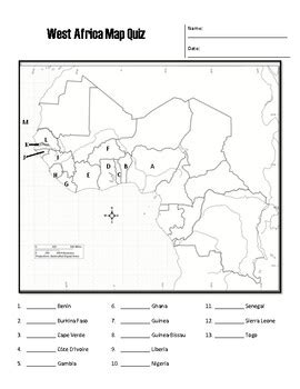 west africa map test
